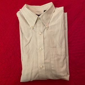 Mens long sleeve button down shirt by Van Heusen